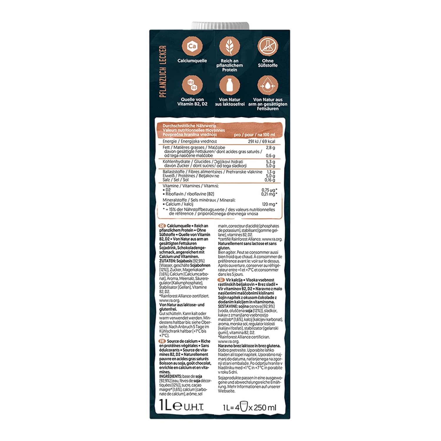 Alpro Proteindrink Chocolate Soja 8x1L - Proteína Vegetal