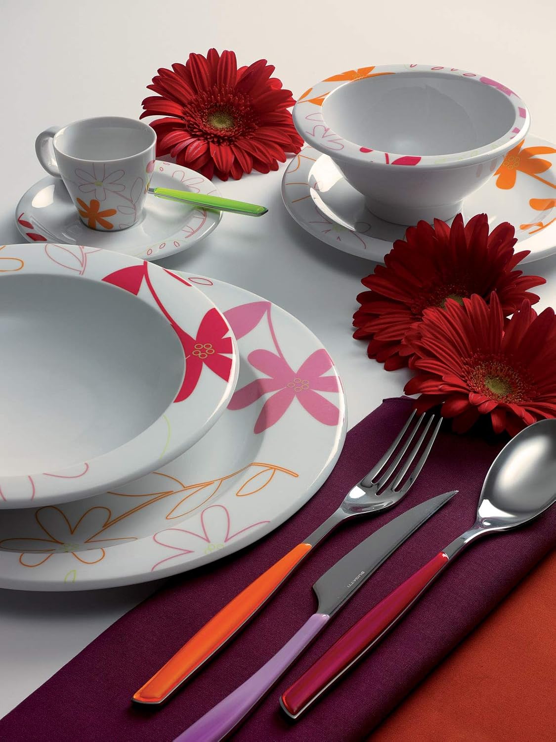 BUGATTI, Glamour, Juego de Cubiertos para 6, 24 Piezas Acero Inoxidable 18/10 Naty Shop