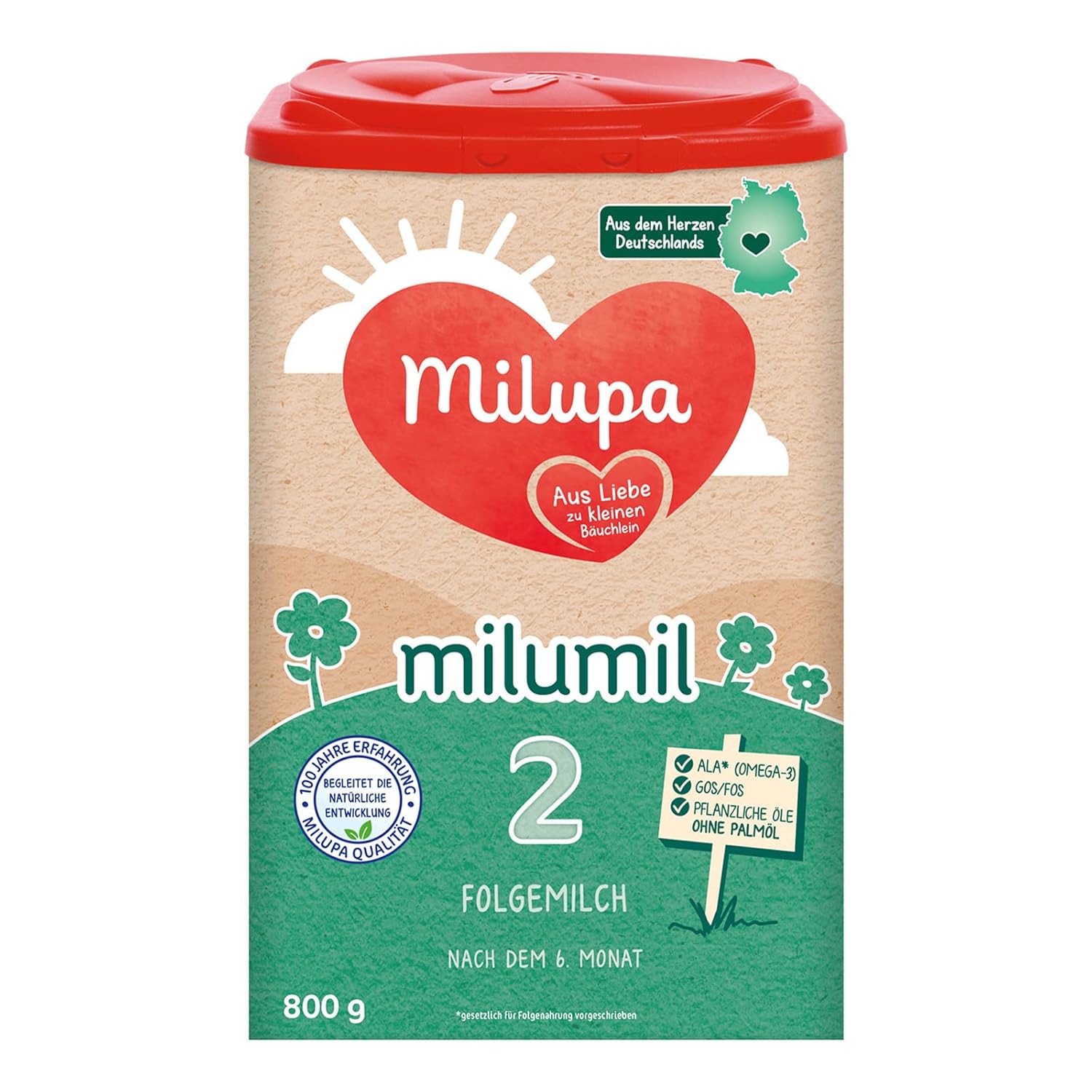 Milupa Milumil Pre, Leche en polvo para bebés - Con nutrientes importantes y sin aceite de palma - 800 g Naty Shop 800 gramos Milumil 2