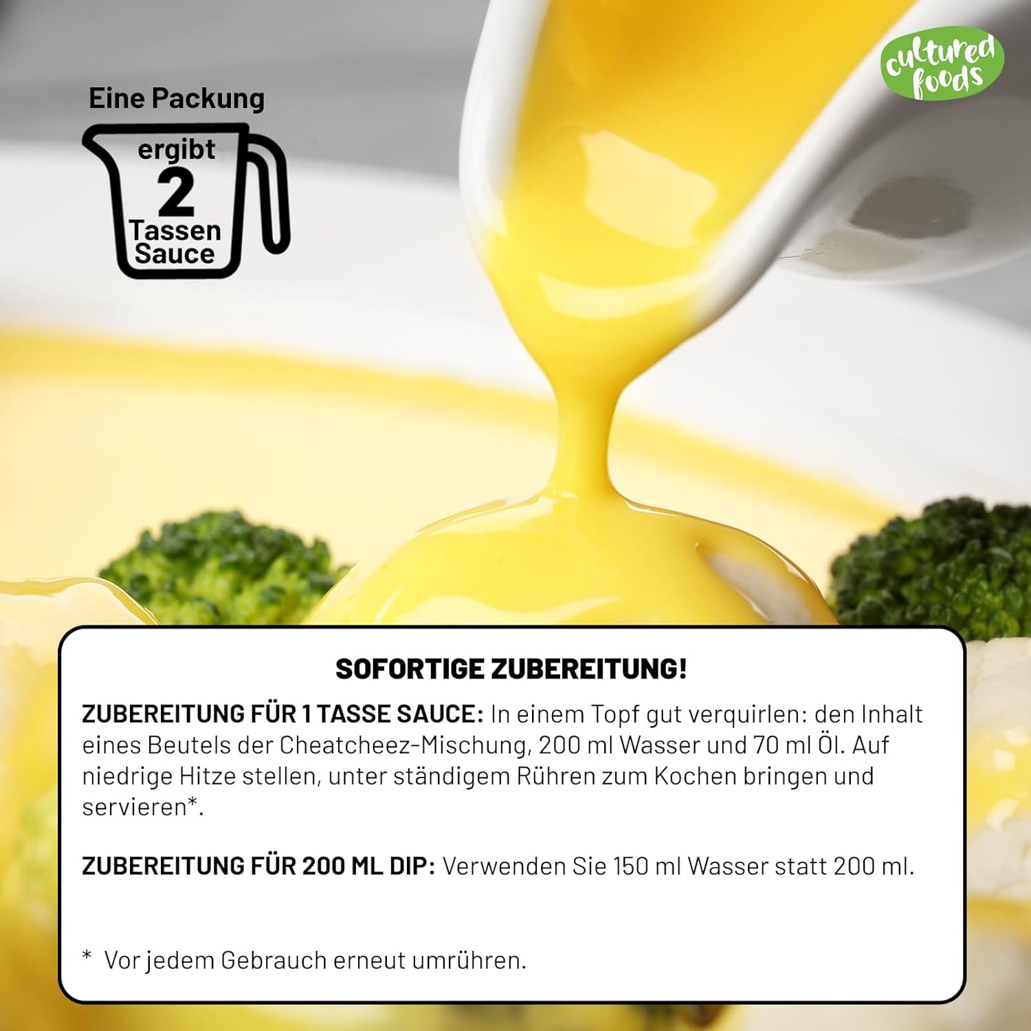 Cultured Foods CHEATCHEEZ Salsa Gouda Vegana - Sin Lactosa ni Gluten