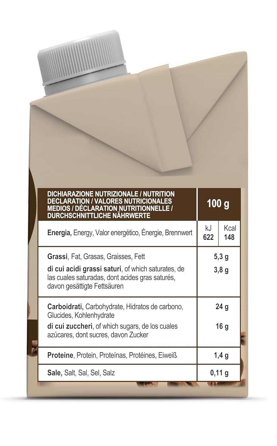 Gimoka Cream Caffè Latte Sin Lactosa Sin Gluten Sin Conservantes