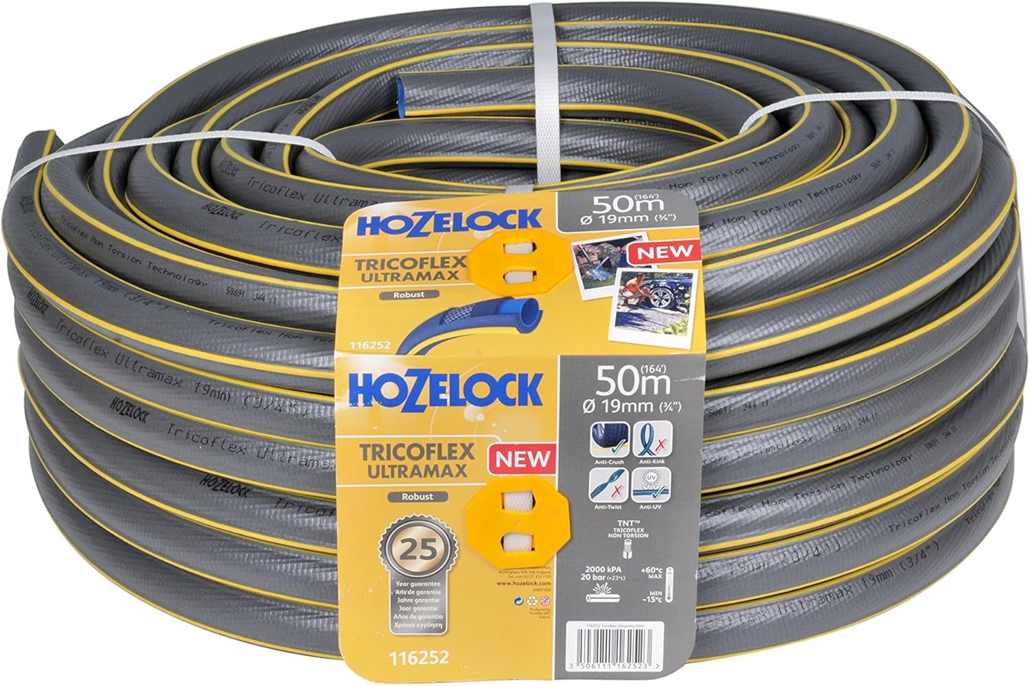 Furtun Hozelock Tricoflex Ultramax 25 m (diametru 12,5 mm)