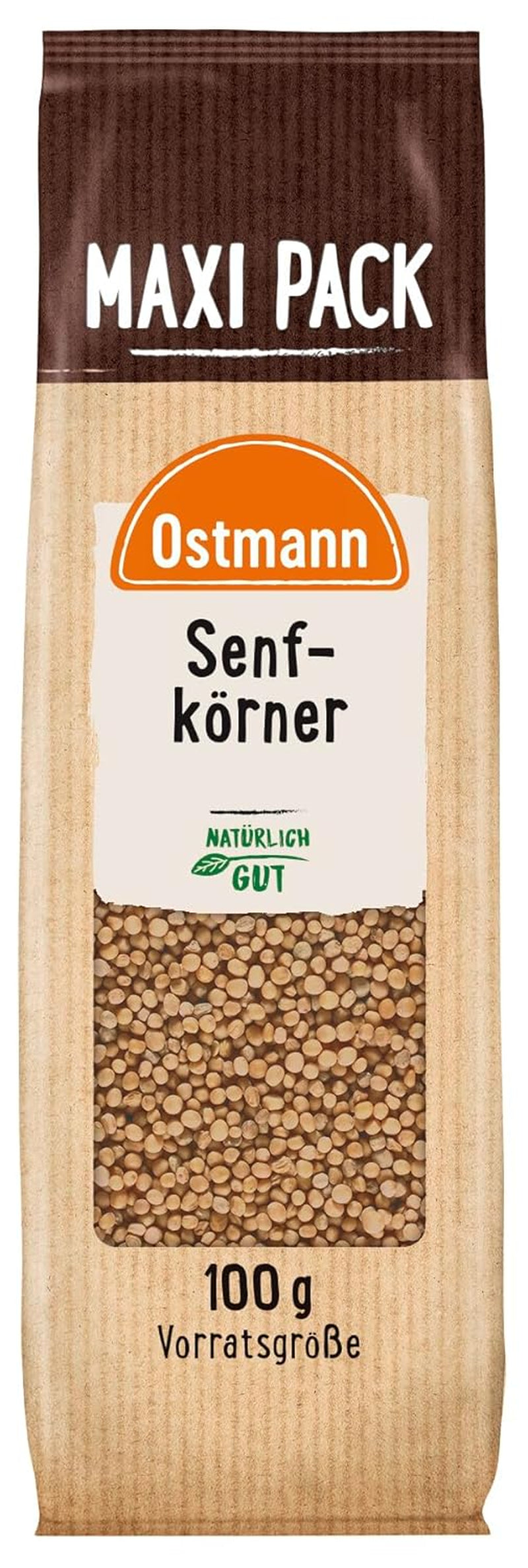 Ostmann Gewürze - Senfkörner ganz | Ideal para envasar frutas y verduras de 100 g en Vorteilsbeutel