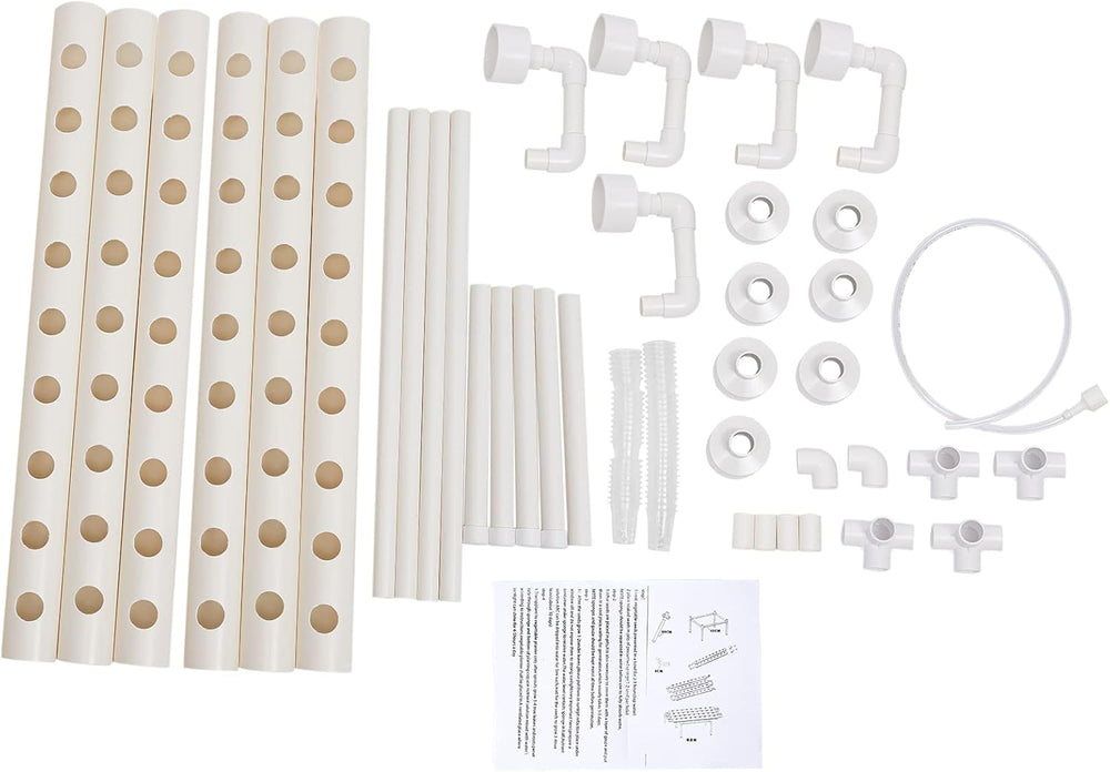 Hydroponische Systeme Grow Set Hydrokultur Plant Vegetal Hydroponisches Pflanzen BewäSserung System Garten Kit Herramienta de jardín Pflanze Sites Cultivo hidropónico Hydroponisches Anzuchtsystem 54LöCher 6Rohr