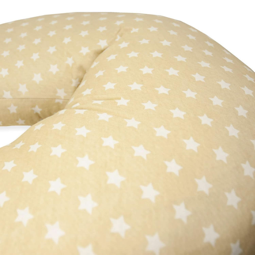 Cojín de lactancia para recién nacido, XL, Funda 100% algodón, desenfundable y lavable, Relleno de Poliéster, Motivo Estrella Accesorios Alimentación y Lactancia Bebe Naty Shop