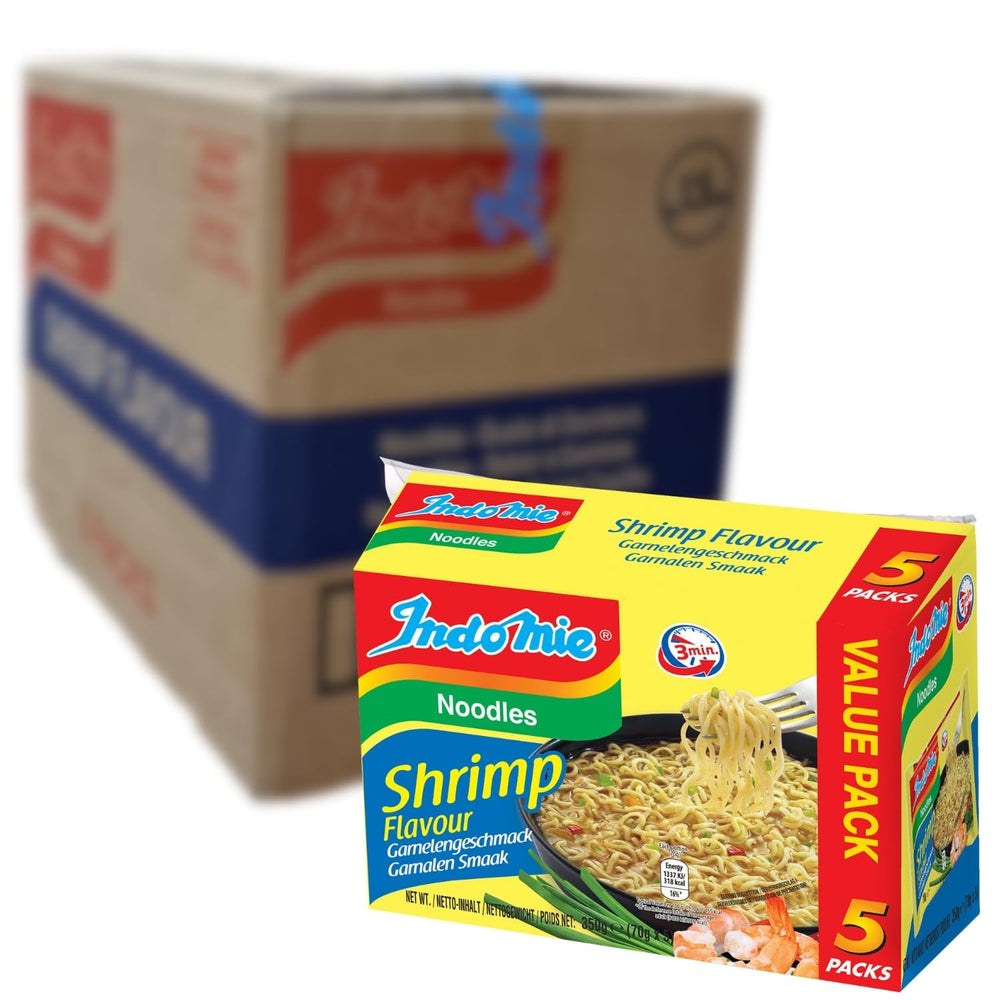 INDOMIE - Fideos instantáneos con gambas, paquete de 5 - (1 x 5 x 70 g)