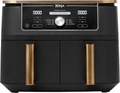 Freidora de aire Ninja Foodi AF400EUCP MAX de doble zona, Airfryer de 9,5 L, 2 compartimentos, con pinzas, revestimiento antiadherente Electrodomésticos Naty Shop Default Title