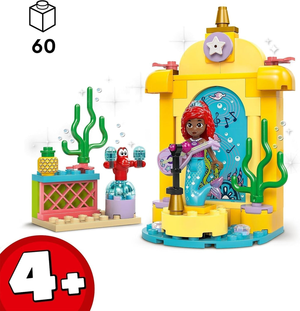 LEGO Ç€ Escenario musical de la Princesa Disney Arielle, juguete de construcción para niños con 2 figuras, idea de regalo para niñas y niños a partir de 4 años y fanáticos de las series de televisión, juguete para niños 43235 Juegos de construcción Beuche den LEGO-Store