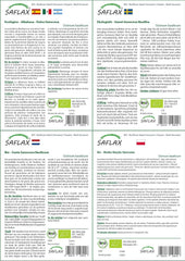 SAFLAX - Geschenk Set - BIO - Basilikum Sweet Genovese - 800 Samen - Mit Geschenk- / Versandbox, Versandaufkleber, Geschenkkarte Und Anzuchtsubstrat - Ocimum Basilicum