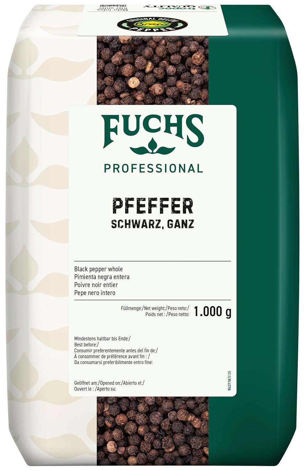 Fuchs Pfeffer negro ganz especial (1 x 1 kg) | 1er paquete
