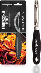 Naty Shop Pelador Ambidiestro Profesional Microplane de Doble Hoja de Acero Inoxidable