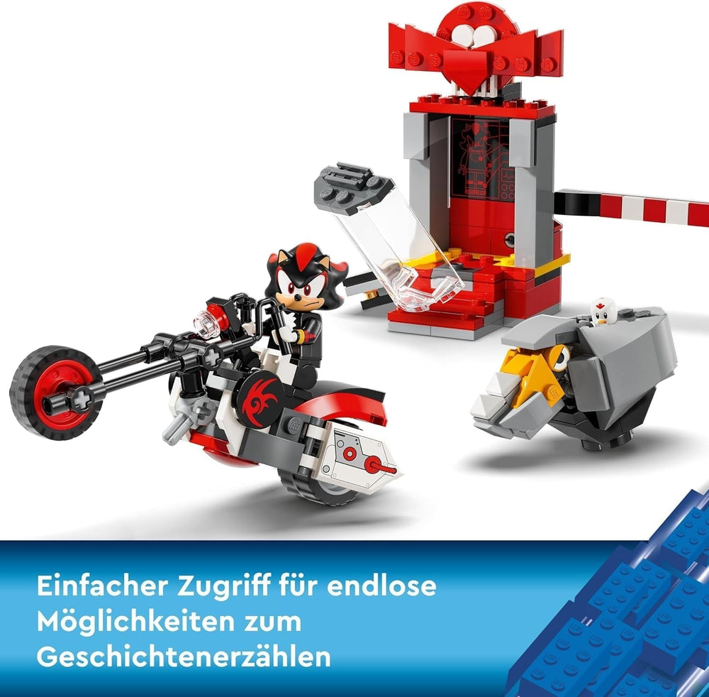 LEGO Sonic the Hedgehog Shadow the Hedgehog Escape Juego de figuras de videojuego y motocicleta de juguete Regalo para jugadores y fanáticos Niños y niñas de 8 años Artículo para fanáticos 76995 Juegos de construcción Besuche den LEGO-Store