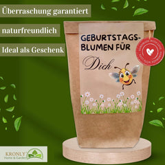 Regalo de cumpleaños, Kit de plantación de flores de cumpleaños, Bolsa de regalo sorpresa, Regalo de cumpleaños para mujeres, Semillas de flores para plantación individual