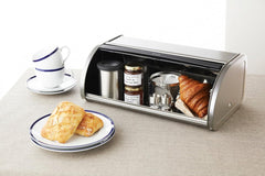 Coș rulant pentru pâine/Brilliant Steel (inclusiv panourile laterale) Cutii depozitare alimente Naty Shop