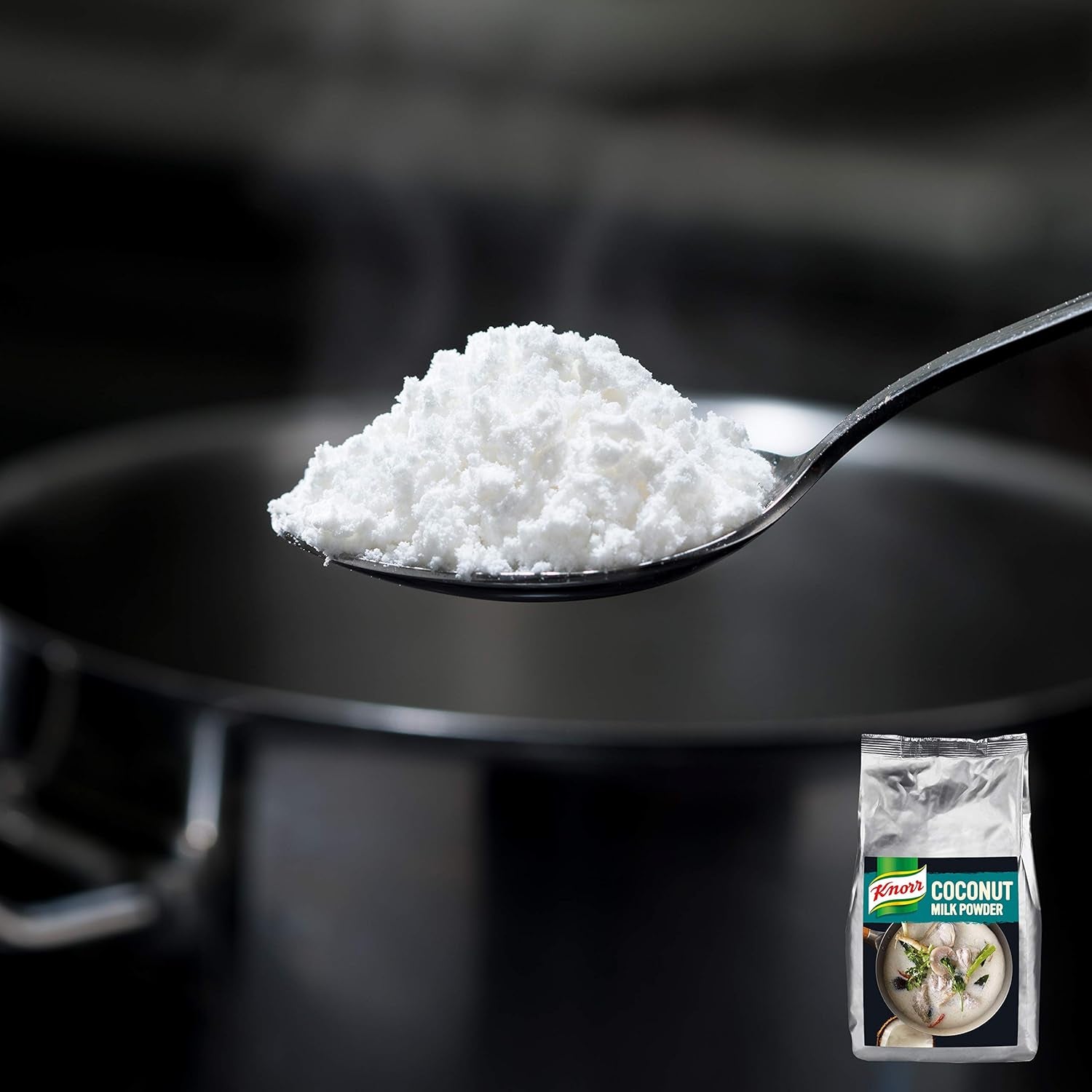 Knorr Kokosmilch Pulver (leche en polvo con 20 frischen Kokosnüssen, ergibt 6,6 litros Kokosmilch) 1er paquete (1 x 1 kg)