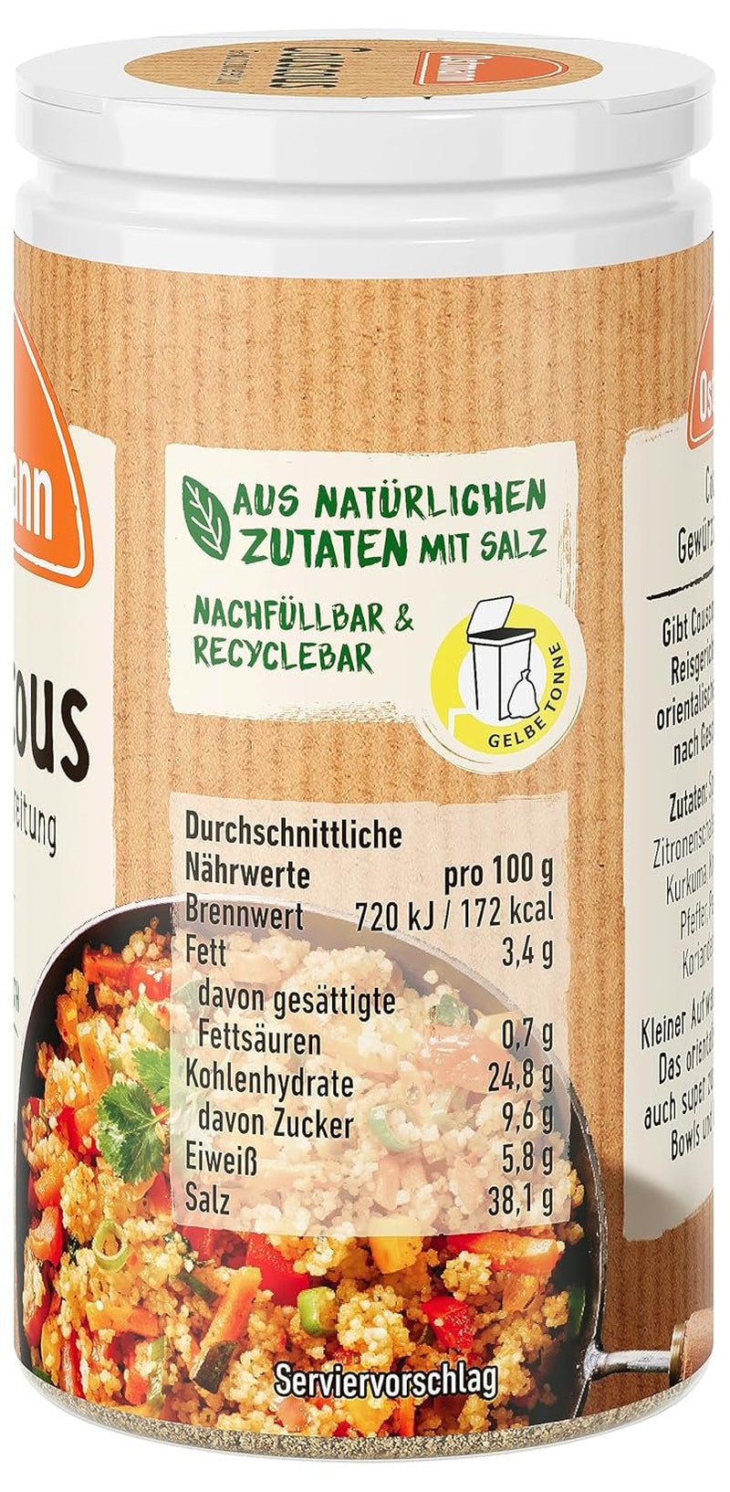 Ostmann Gewürze Cuscús Gewürzzubereitung, 50 g (Verpackungsdesign kann deweichen)