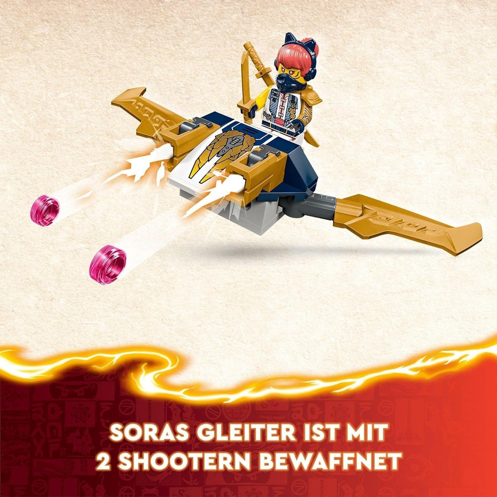 LEGO NINJAGO Ninja Team Combi Caterpillar, set 4 în 1 cu planor, mașină de curse și 2 motociclete și 6 minifigurine, cadou pentru băieți și fete, jucărie Ninja 71820 Seturi de constructie Besuche den LEGO-Store