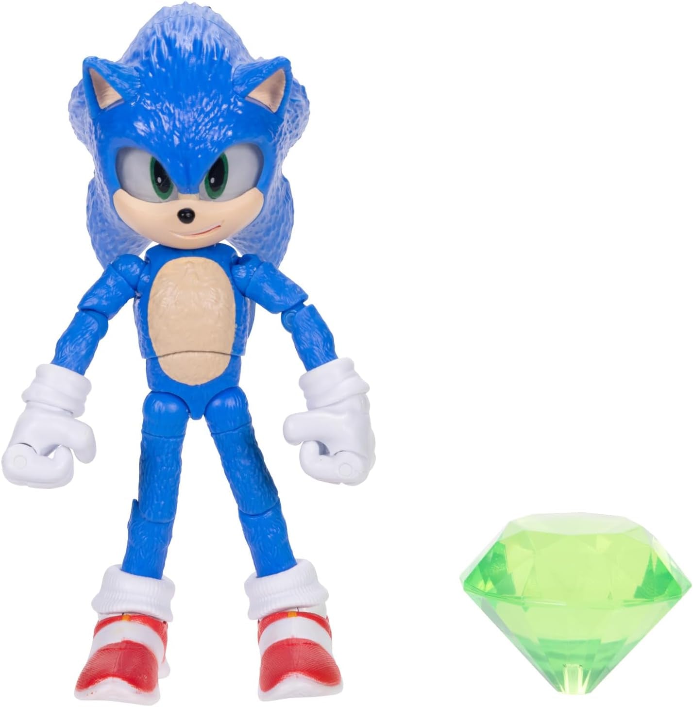 Sonic 3 Movie 12.7 Cm Shadow Figuras de acción Naty Shop Sonic con accesorio Esmeralda