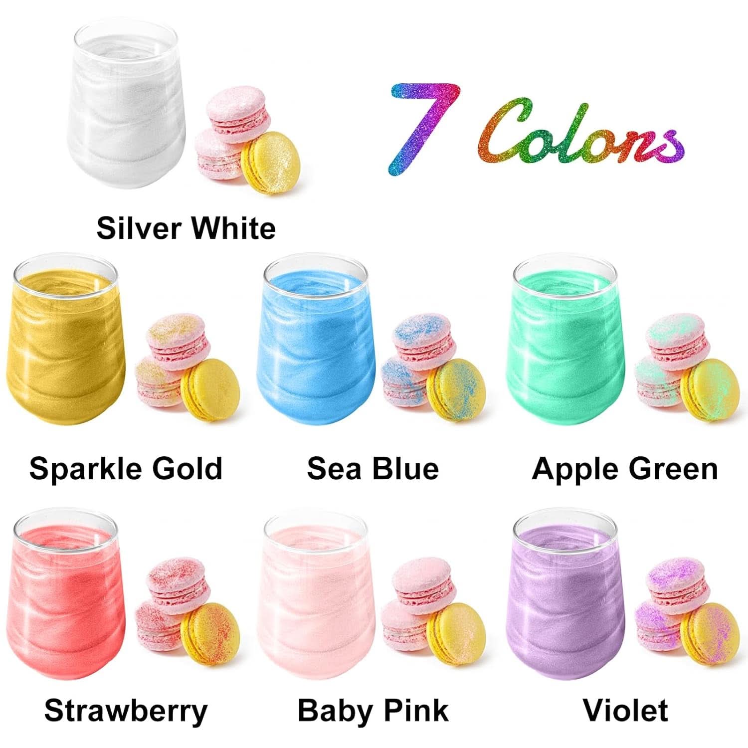 Purpurina comestible para bebidas, 4 gramos Glitter Naty Shop