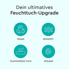 LILLYDOO Toallitas húmedas para inodoro 720 piezas (12 x 60) Toallitas desechables 100% sin plástico Sin fragancia