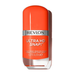 Revlon Ultra HD Snap Esmalte de uñas Fórmula vegana de larga duración Secado rápido Una capa Color de cobertura total (8 ml) Hot Stuff (007) Unisex