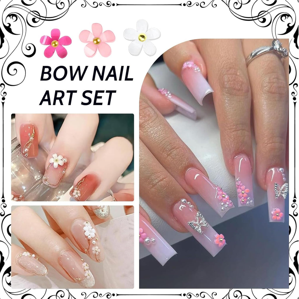 1 Karton Nail Art Charms, 3D Blumen Nagelkunst Charms, Acryl Blumen Nagel Strass Mit Ornamenten, Nagel Edelsteine, Nagel Zubehör Für Mädchen, Nagelkunst Dekoration, DIY Handwerk Nail Design