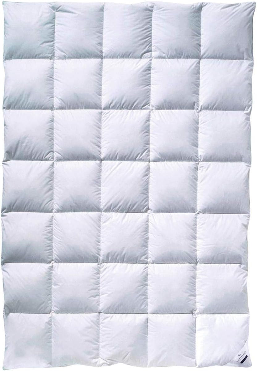 Edredón de plumas Billerbeck Martina® - Edredón 135 X 200 Cm - Edredón para todas las estaciones - Apto para alérgicos - 90% plumón de ganso, 10% plumas de ganso - Blanco Naty Shop Edredones y Edredones Mediano (M) 155 X 220 Cm