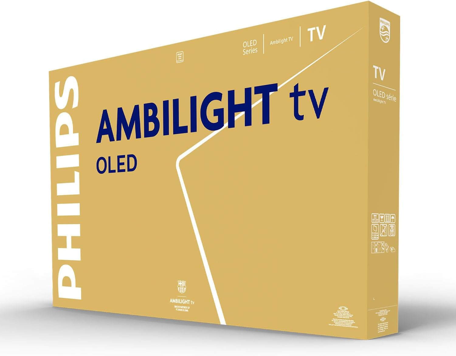 Televizor inteligent OLED 4K Philips Ambilight 48OLED760 - ecran de 48 de inci cu motor P5 AI Perfect Picture, Ultra HD, sistem de operare Titan, Dolby Vision și sunet Atmos - Funcționează cu Alexa și Google Assistant