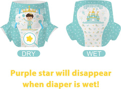 CutiePlusU Pañales para Adultos Paquete de 2 Bragas Desechables para Incontinencia con Solapas para Mujeres y Hombres Máxima Absorbencia Durante la Noche - Principito (Mediano 71-96 cm)