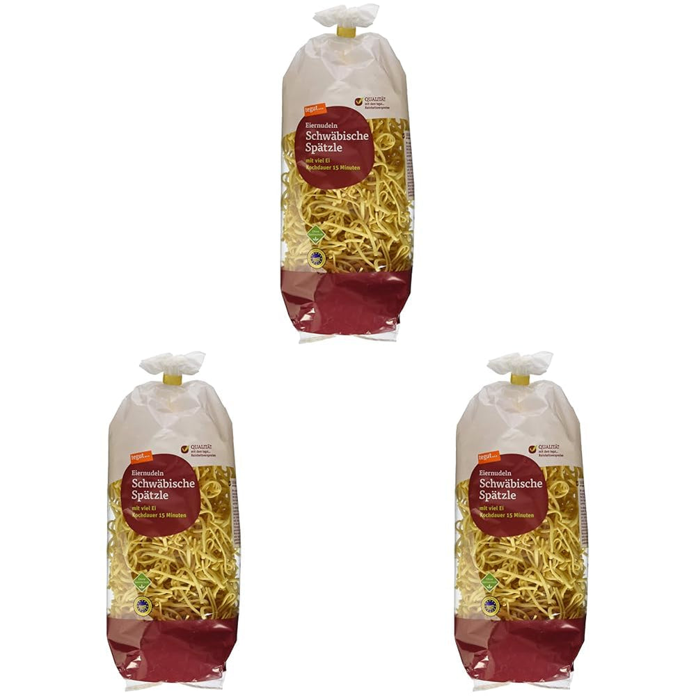 tegut... Fideos con huevo Spätzle de Suabia, 1 x 500 g