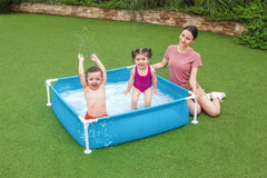 Piscina Bestway My First Frame 122 x 122 x 30,5 cm, azul, rectangular