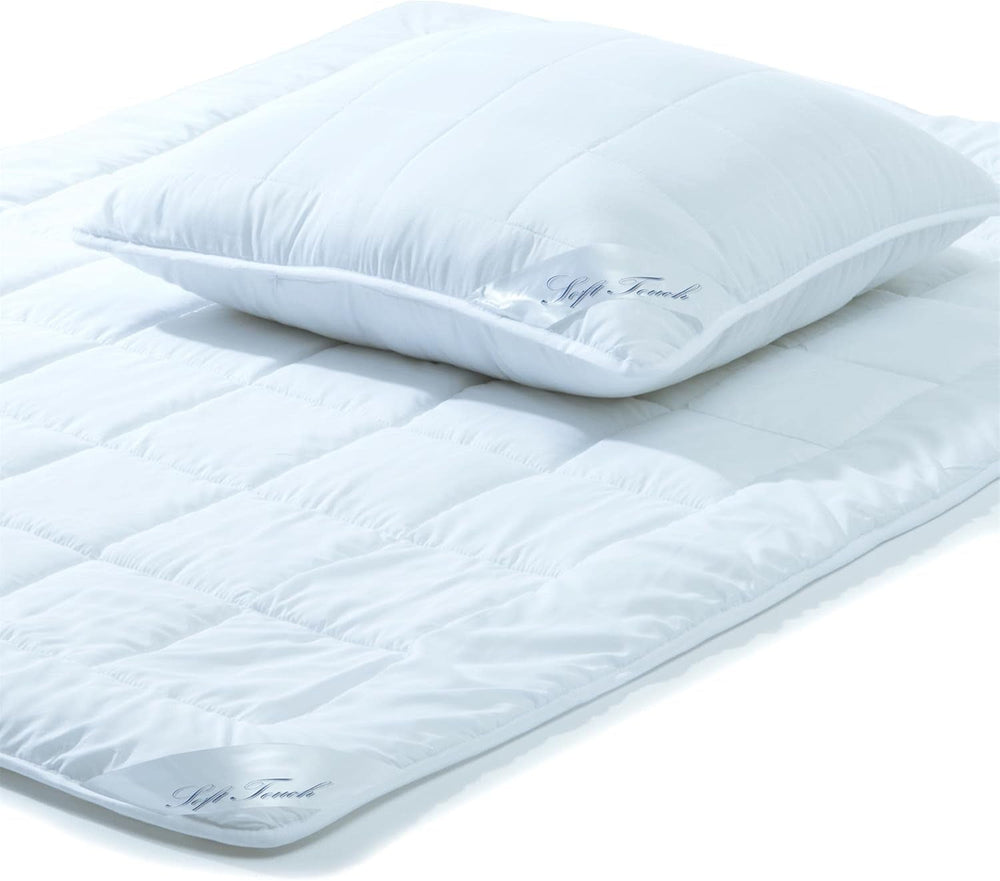 Aqua-Textil Juego Soft Touch Infantil Edredón 100 X 135 Cm 250G y 350G con almohada 40 X 60 Cm Edredón 150G 4 Estaciones Climatizador Oeko-Tex Edredones y edredones Naty Shop 155X220 Cm + 1X 80X80 Cm todo el año