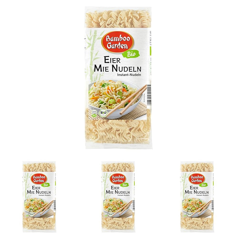 Fideos orgánicos de huevo y cordero Bamboo Garden, 250 g (el diseño del paquete puede variar)