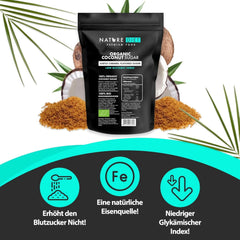 Azúcar de coco ecológico, sabor caramelo, 1,5 Kg Edulcorantes Naty Shop