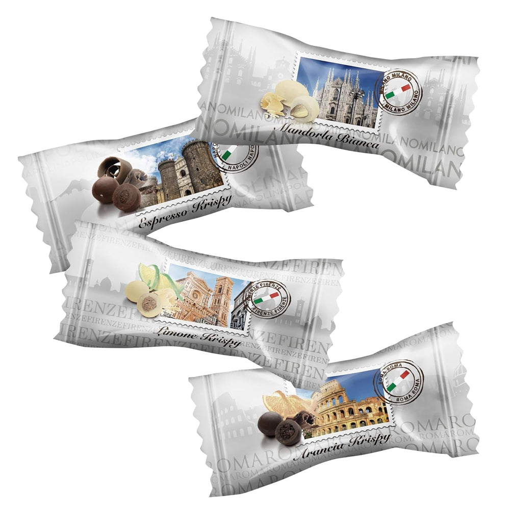 HELLMA Selección Italiana - 200 uds. Dulces italianos envasados ​​individualmente, ideales para hoteles o pensiones Naty Shop Chocolates