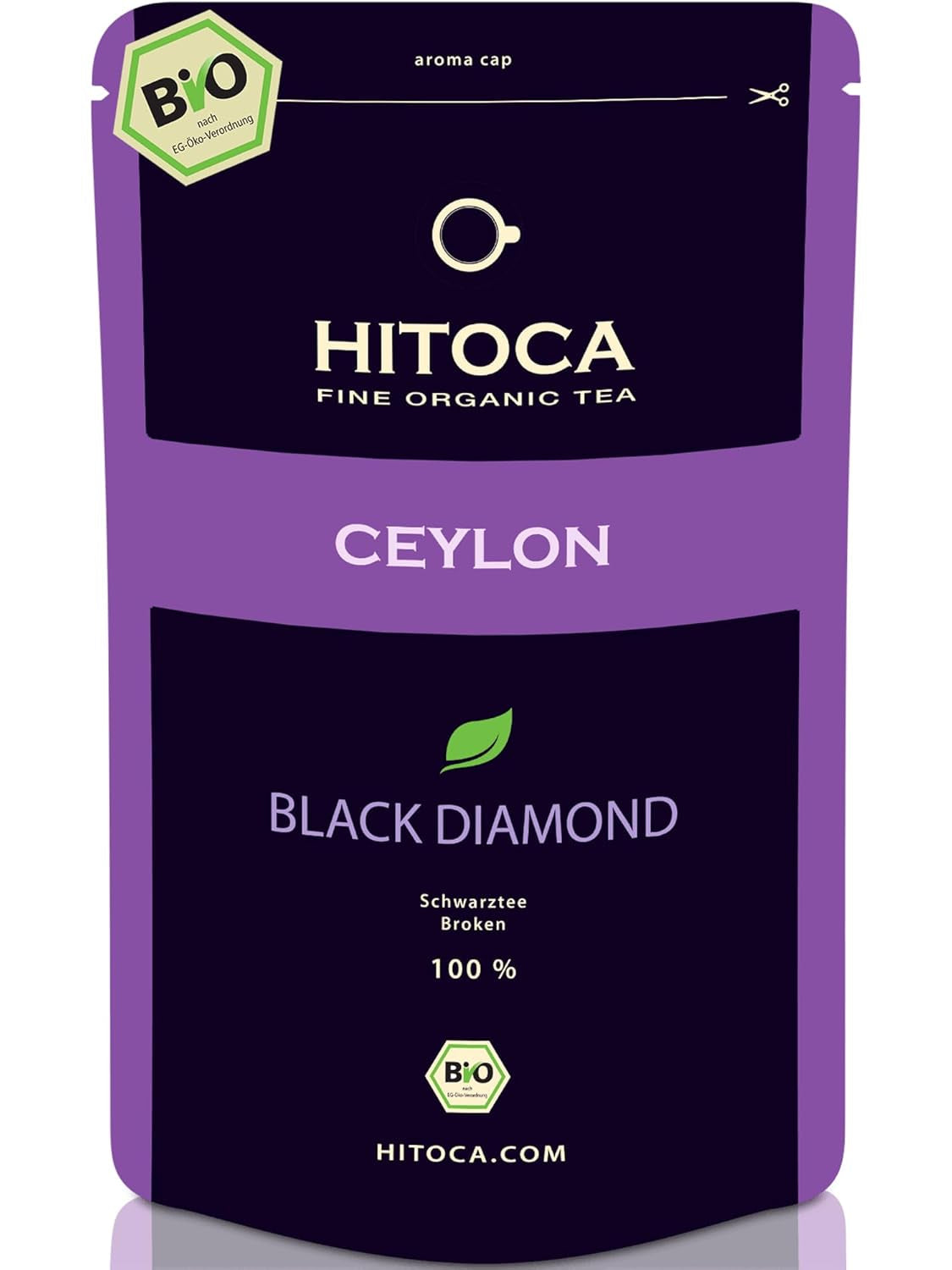 HITOCA® Ceai organic de ghimbir și lămâie - Ceai verde răcoritor în frunze de ceai cu ghimbir și lămâie