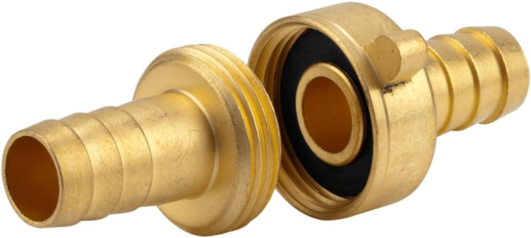 Racord furtun din alamă Gardena, 3 piese: Racord pentru prelungire furtun, filet de 26,5 mm (G 3/4 inch), pentru furtunuri de 13 mm (1/2 inch) (7151-20)