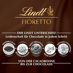 Chocolate Lindt | Set de regalo FIORETTO Zabaione | 138 g | 6 bombones de chocolate con leche rellenos de trufa Zabaione y cobertura crujiente, que contienen alcohol | regalo de chocolate