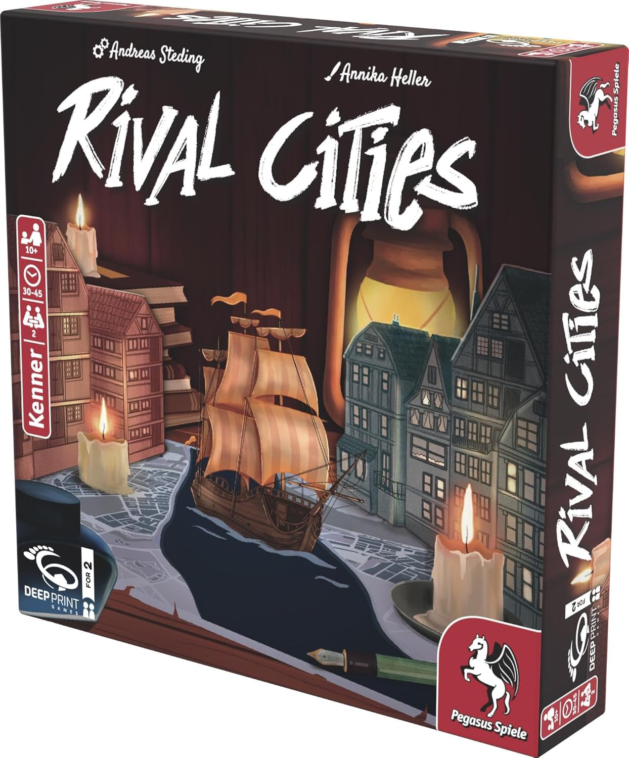 Pegasus Spiele Ciudades rivales (juegos de impresión profunda), Braun