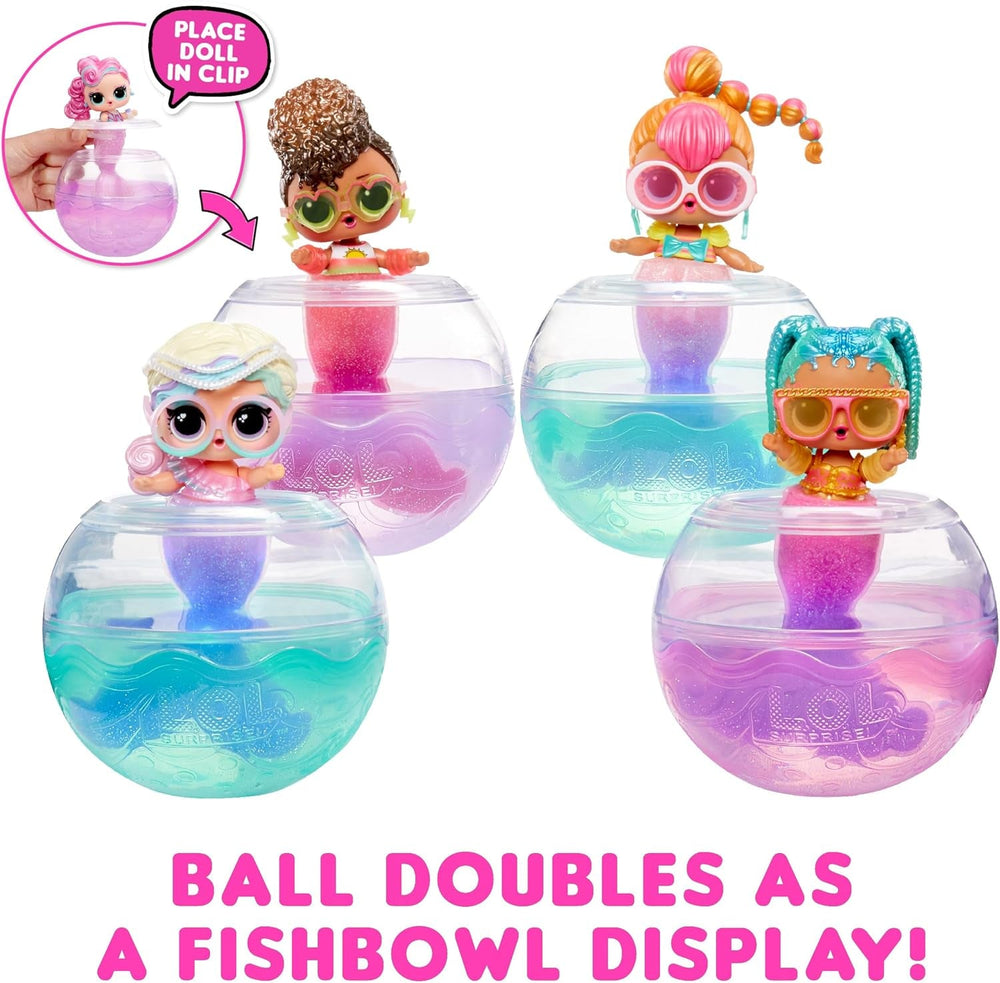 jajaja ¡Sorpresa! Mermaids Tots - Mini muñecas de moda con colas que cambian de color - Adecuadas para coleccionistas, niñas y niños de 4 años en adelante Naty Shop Dolls
