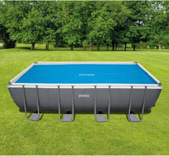 Funda de colchón Intex Ultra Frame rectangular 549 x 274 cm, grosor 160 micras, dimensiones de fabricación: 538 x 253 cm, 28016, azul