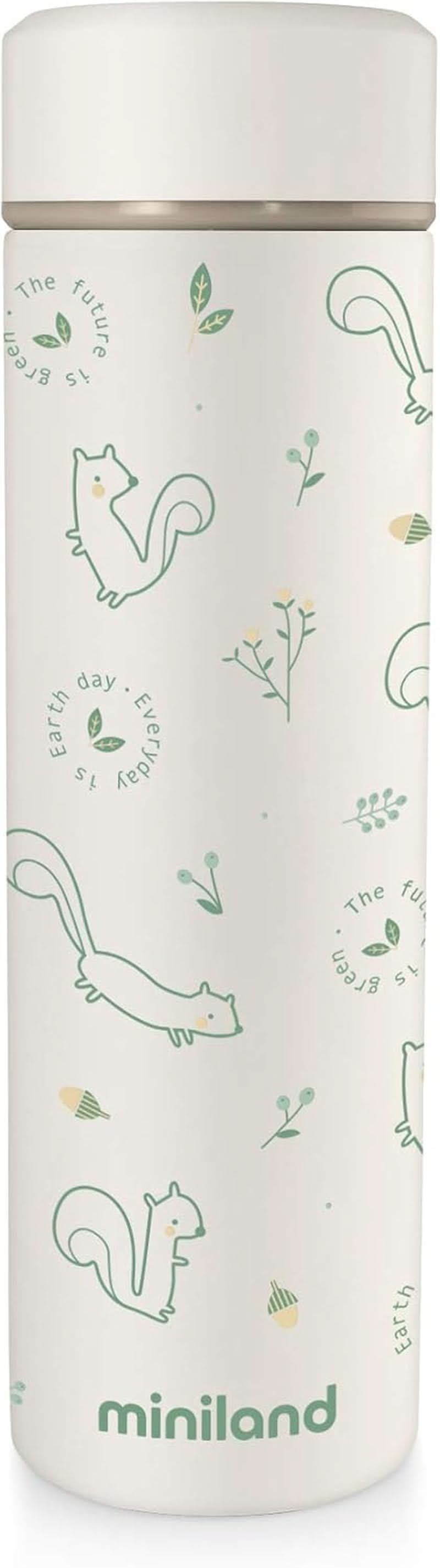 Miniland NATUR THERMOS BUNNY - termo, 450 ml para papilla, multicolor Accesorios Alimentación y Lactancia Baby Naty Shop Single Verde Natur Thermos Chip