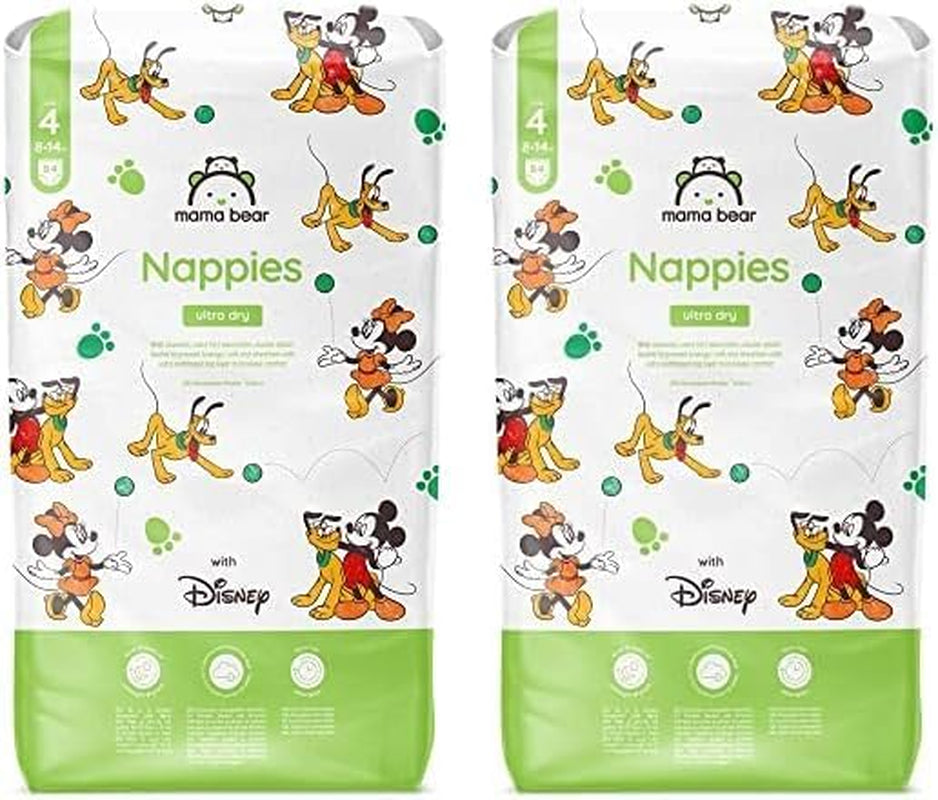 Marca Amazon: Mama Bear Disney Pañales ultra secos, tamaño 3 (4-9 kg) - Caja mensual, blanco, 172 unidades (2 paquetes de 86)