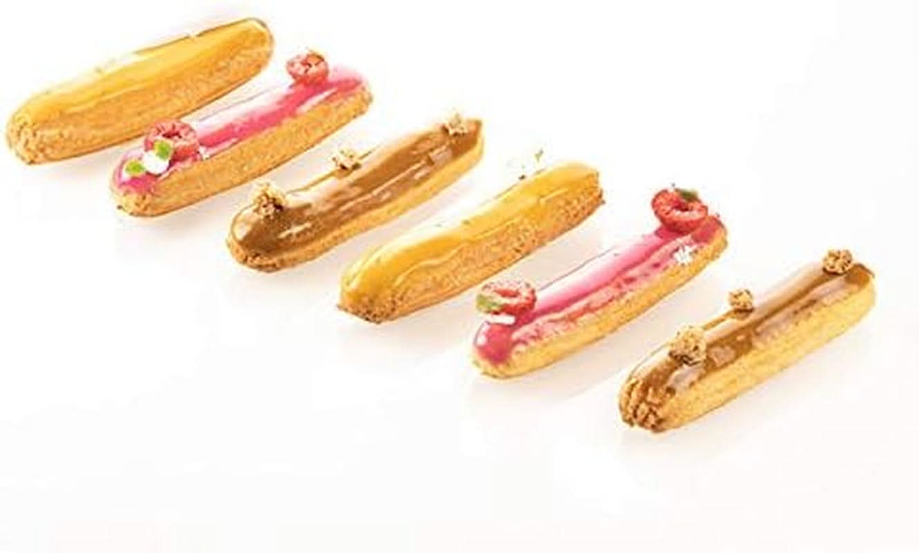 Silikomart Profesional, Tapete de Silicona Microperforado Para Hornear Eclair Dos Niñas 58,3 x 38,4 cm Cocina Naty Shop
