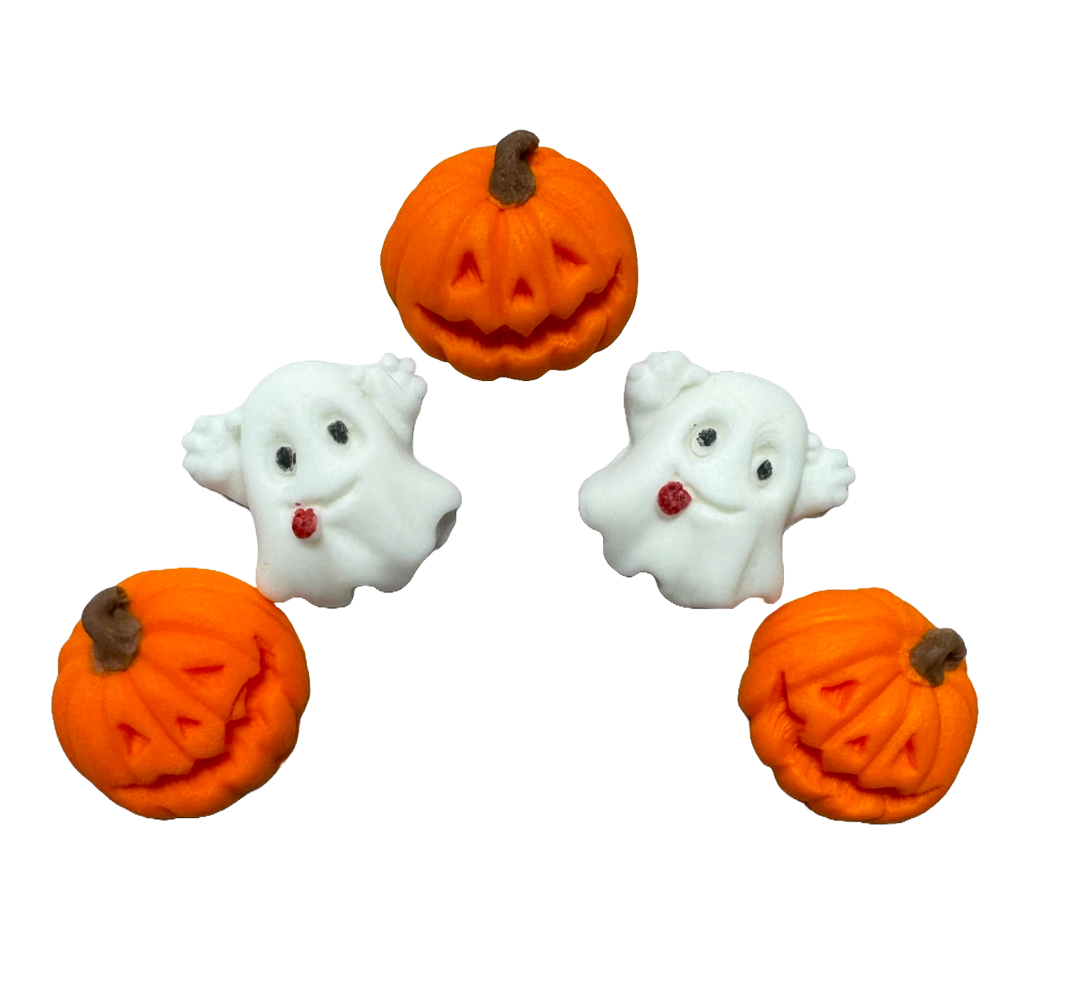 Set 5 decoratiuni comestibile din zahar, Toamna Decoratiuni din Pasta de Zahar Naty Shop