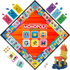 Monopoly Board Game App Banking: versión alemana, versión moderna del clásico juego electrónico para niños a partir de 8 años, de 2 a 6 jugadores