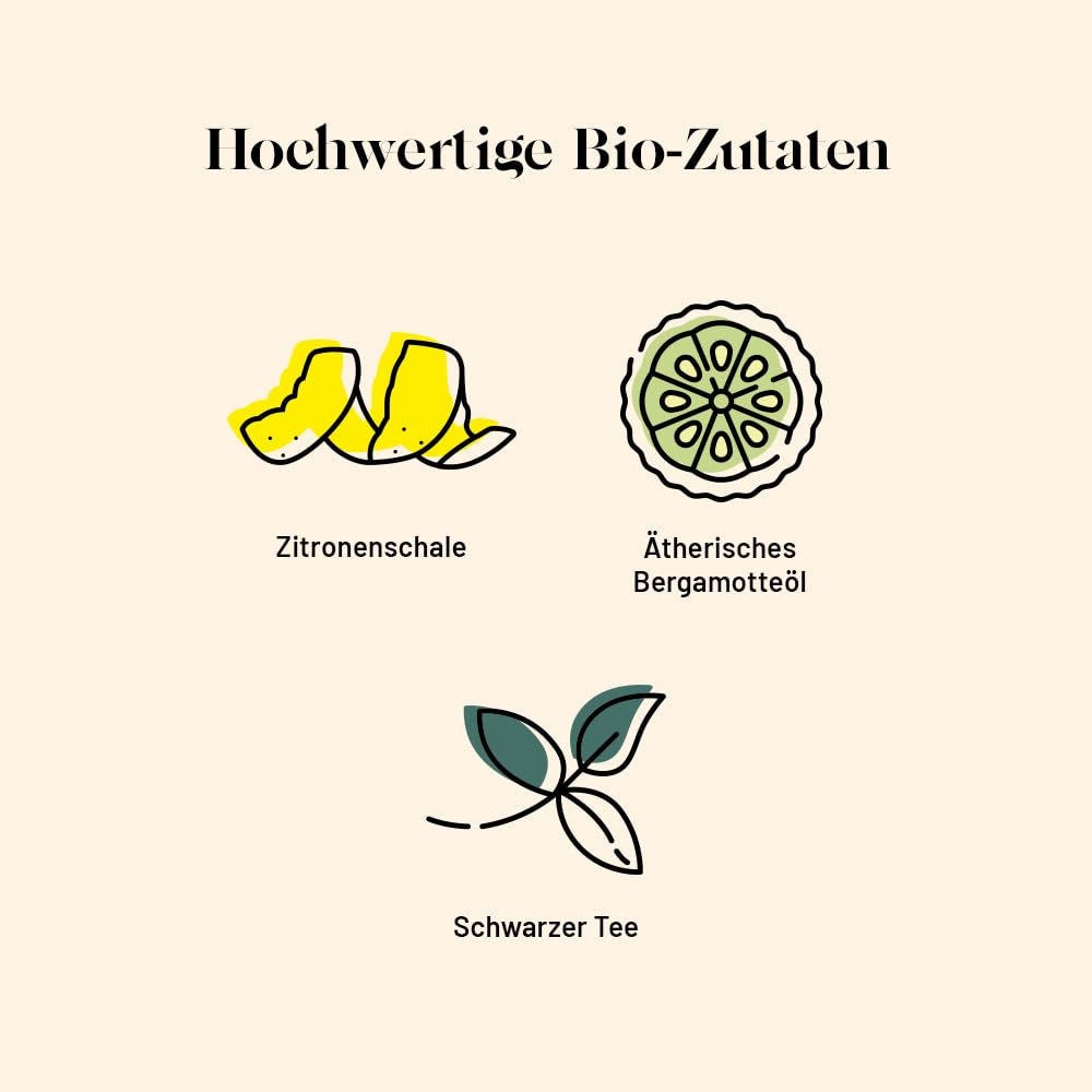 Kusmi Tea - Earl Grey Intense - Ceai negru Earl Grey organic cu bergamotă puternică și lămâie picantă - Ceai vrac - Cutie metalică de 100 g - Cantitate pentru aproximativ 50 de cești