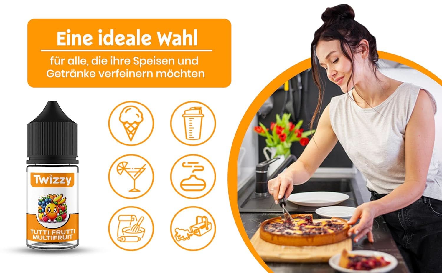 Twizzy Aroma Concentrado Tutti Frutti, 30 ml Aromas Naty Shop