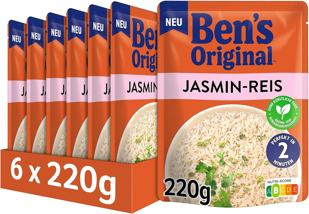 BEN'S ORIGINAL™ Arroz Basmati Express 6 x 220g
