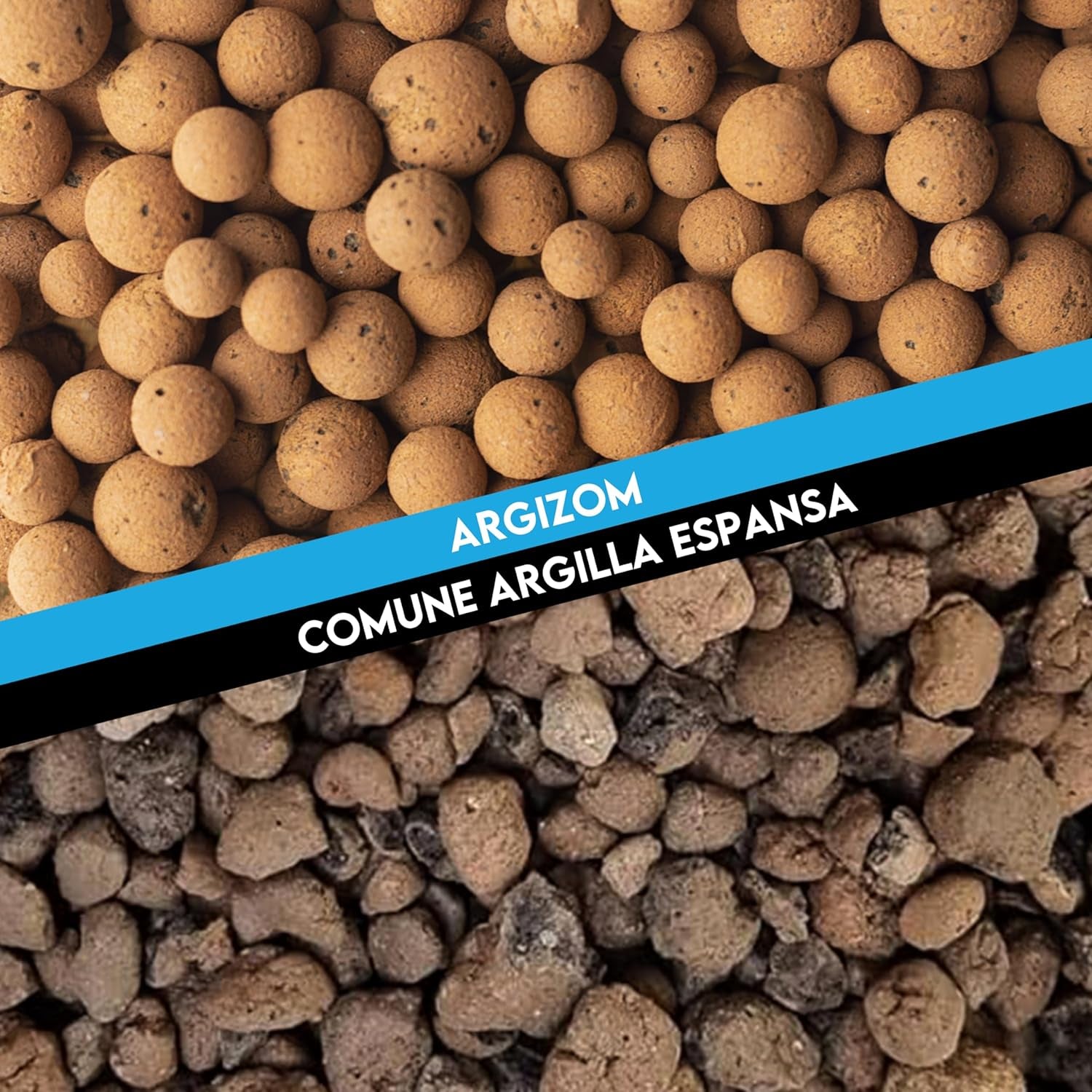 Argilă expandată pentru plante în ghiveci, bile mici de argilă pentru drenaj și aerare, argilă expandată pentru hidroponie și decorațiuni estetice fără coloranți chimici - 650 g